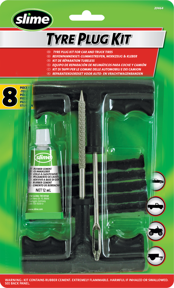 Tubeless tire repair kit