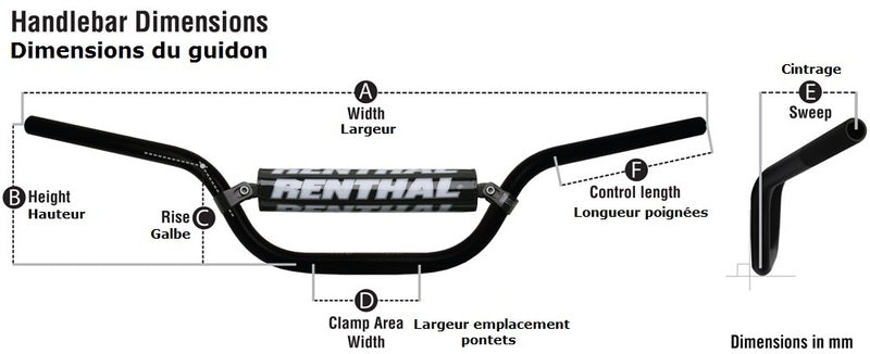 RENTHAL Fatbar 609 RC Hoher Lenker für SURRON ULTRABEE