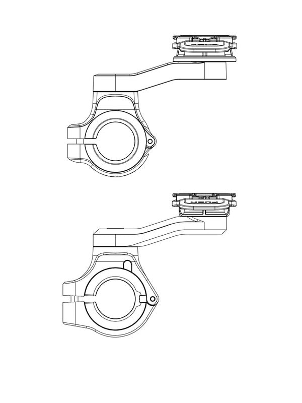 QUAD LOCK motorcycle smartphone holder - handlebar attachment