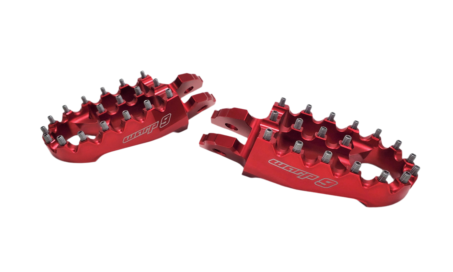 WARP 9 Toe Clips - RED