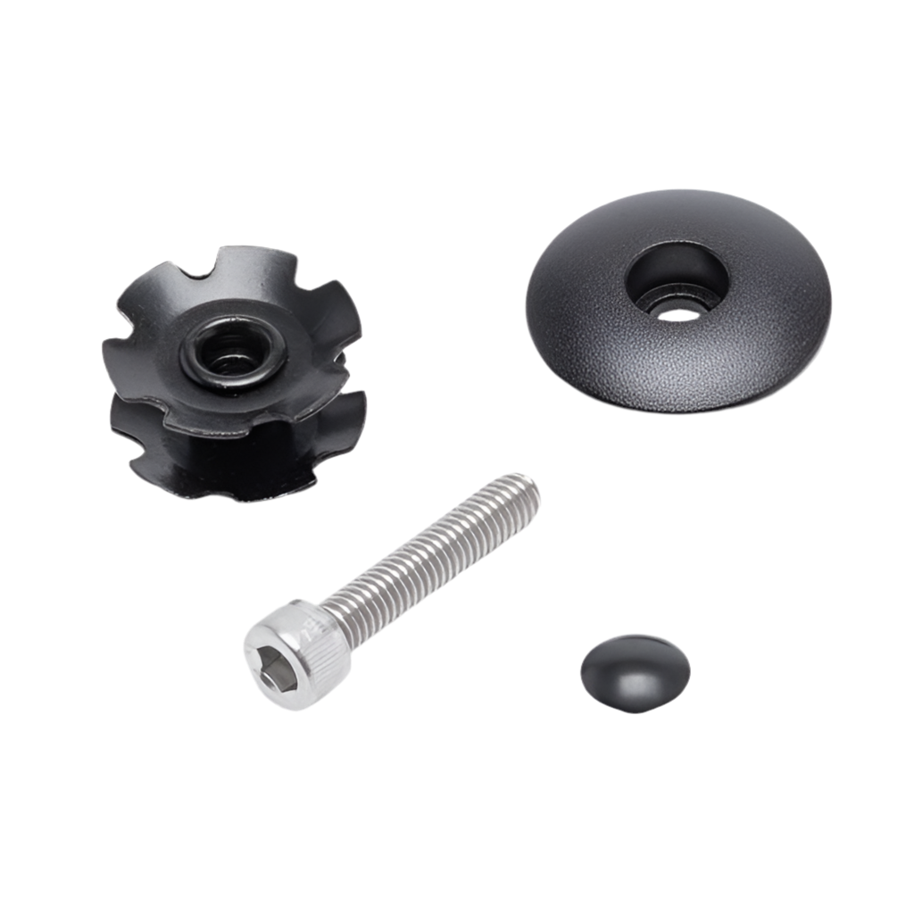 Headset cap + STAR - 1-1/8'' black