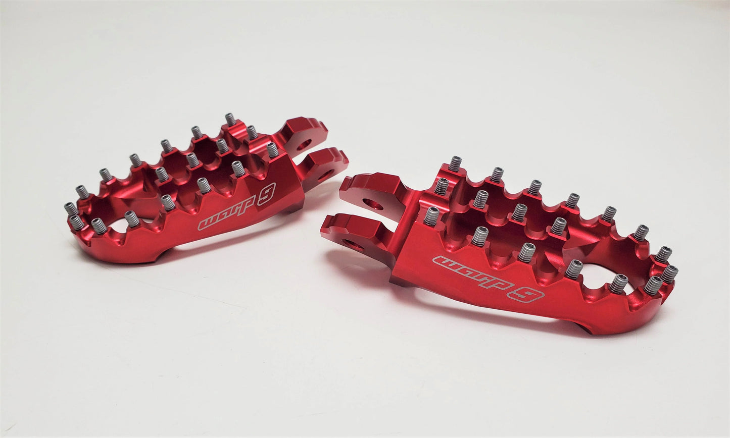 WARP 9 Toe Clips - RED