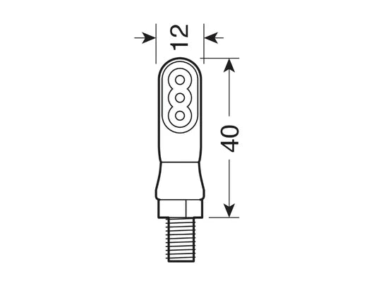 Pair of micro LED indicators