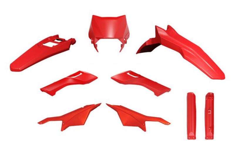 Kit plastique RACETECH Rouge - Replica 6 pièces SUR-RON ULTRABEE