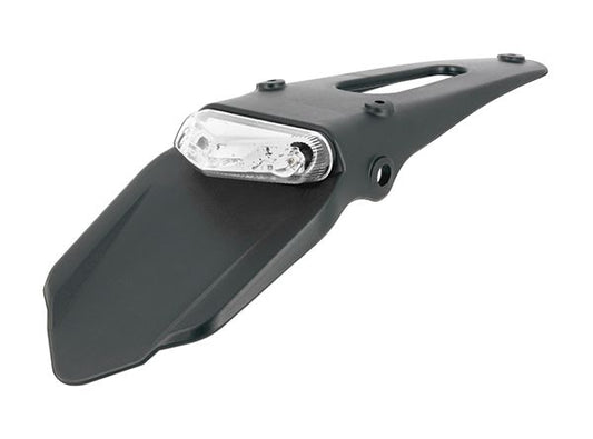 Mudguard plate holder and LED lights - Transparent rear light