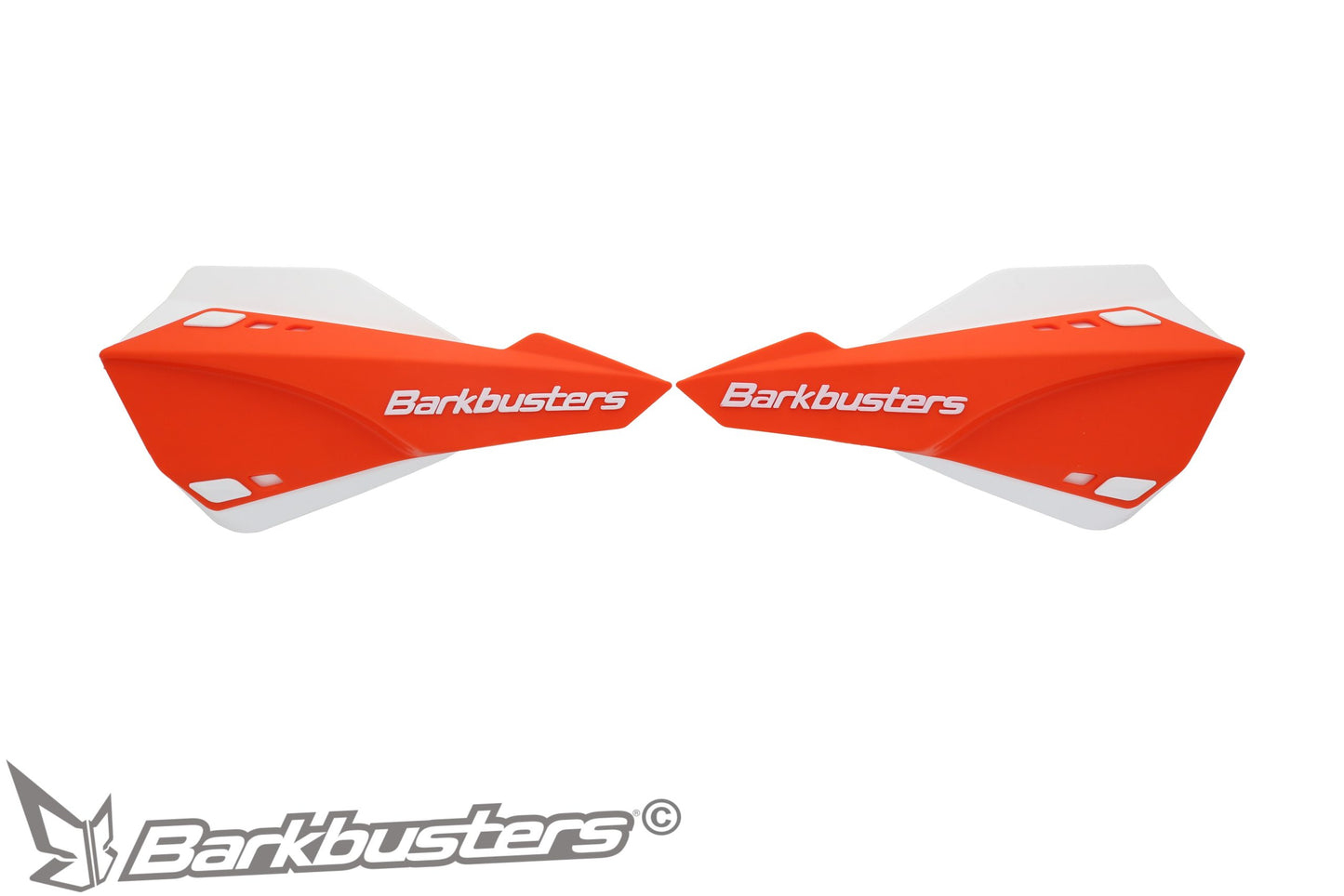 Protège-mains BARKBUSTERS + Extensions - Orange / Blanc