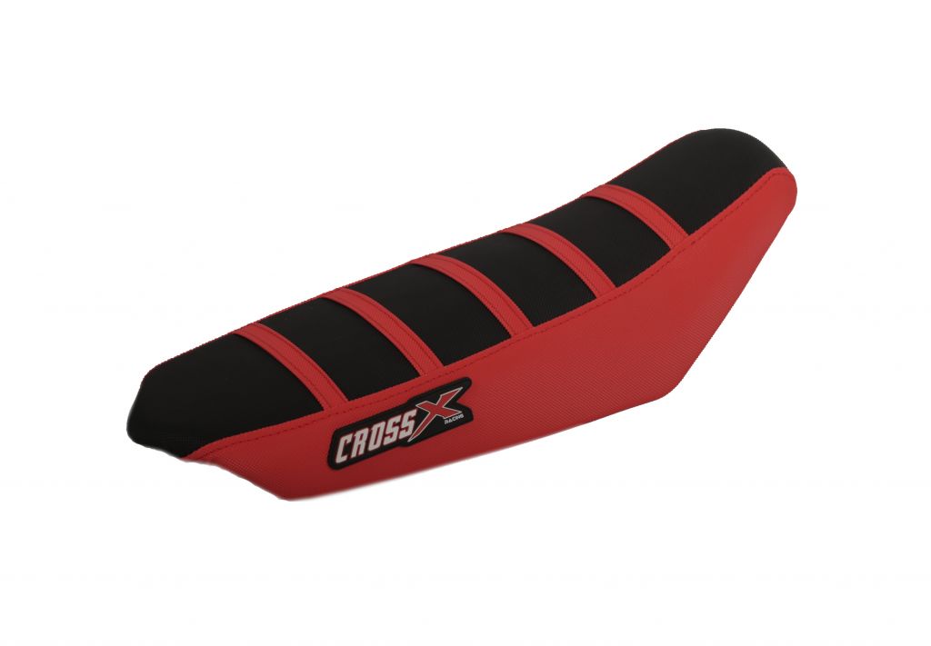 Housse de selle TALARIA - CrossX - Avec Bande, Couleur : Noir Rouge Rouge