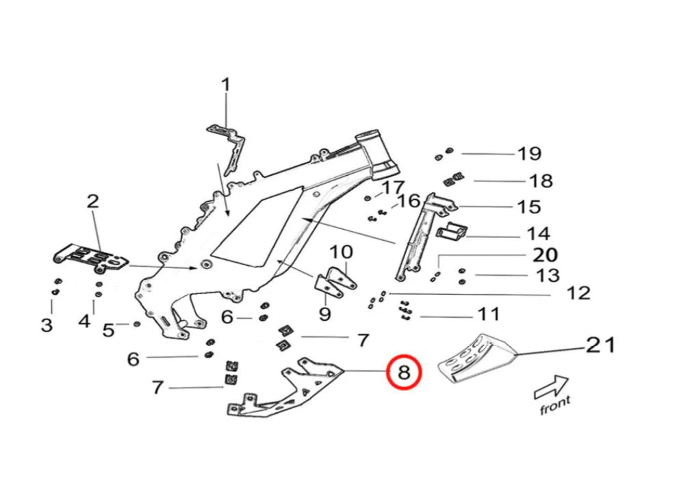 Sabot moteur Sur-Ron Light Bee